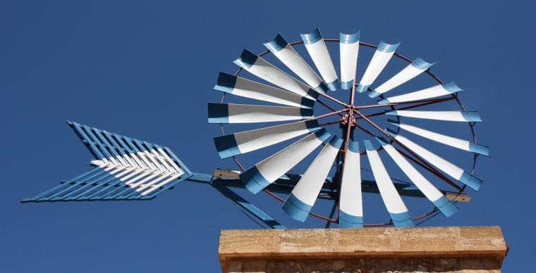 a Windmill in the middle of the island