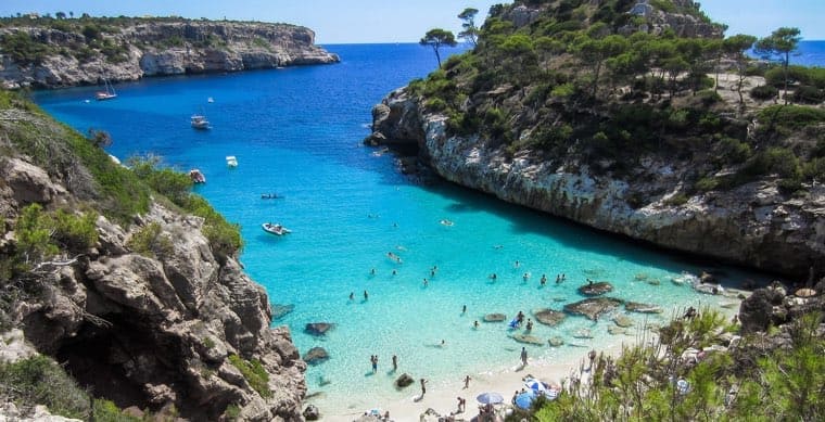 Region East Mallorca at the Beach