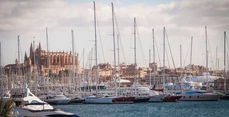 The Harbour in Palma de Mallorca 