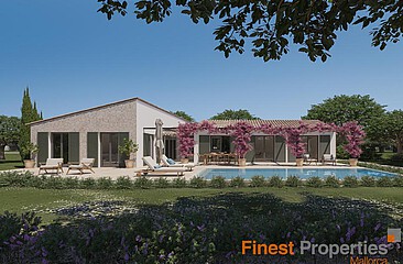 Building plot for a detached house/finca with planning permission for sale in Santa Maria