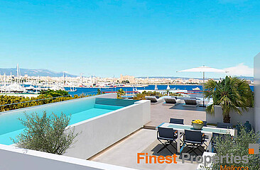 Luxury apartments on the Paseo Maritimo with impressive sea and harbor views