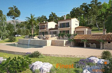 Unique building project on a large private plot in Mont Port, Port d'Andratx