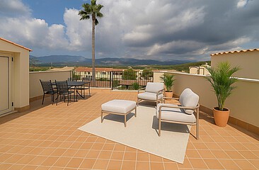 Modern New-Build Townhouse with Pool & Rooftop Terrace in Sa Cabaneta