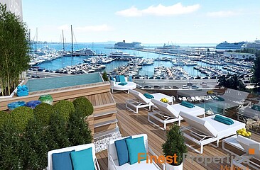 Luxury apartments in newly planned condominium with sea views in Palma for sale