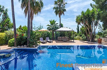 Mediterranean villa with sea views in Bendinat / Cas Catala for rent