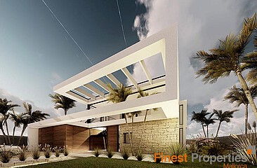 Planned modern new villa for sale in Cala Vinyas